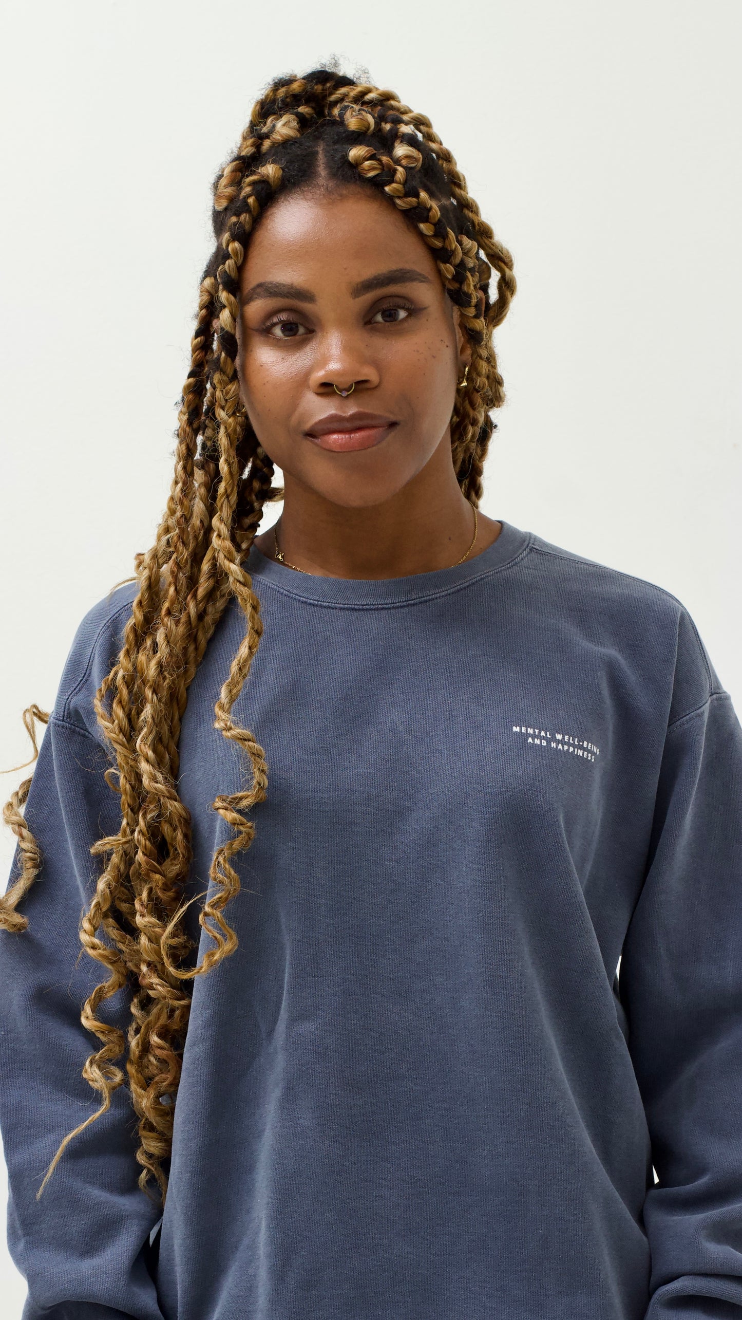 Essence Crewneck Blue Denim